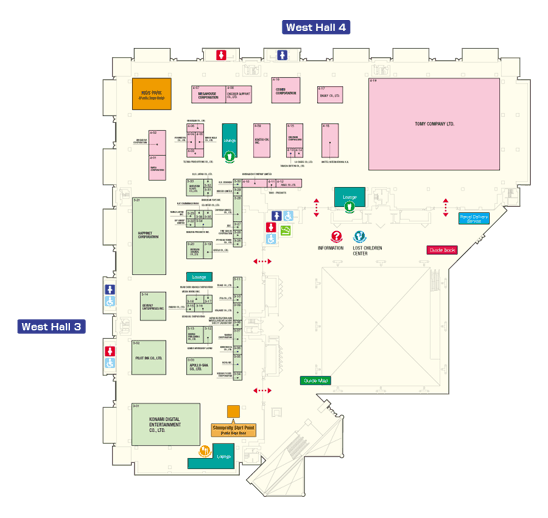 tokyo toy show 2007 West the fourth floor meeting place map