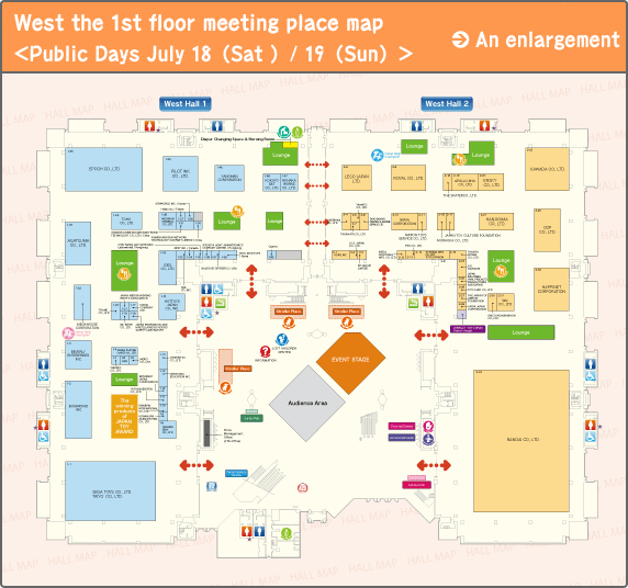 West the first floor meeting place map