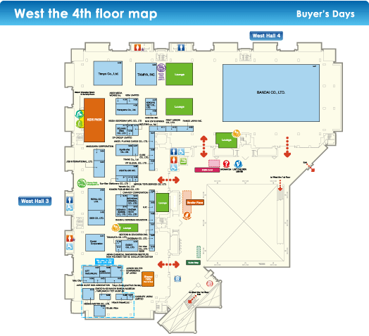 West the 4st floor  meeting place map Buyer's Days